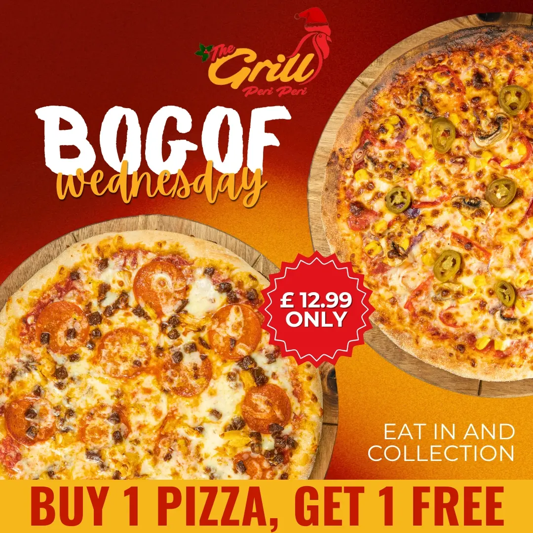 Wednesday Pizza Deal – 2 for 1